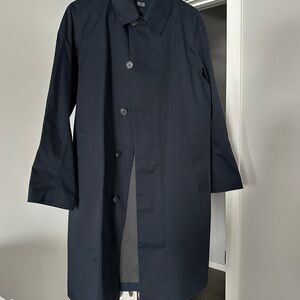 Uniqlo Men's Dark Blue Trench Coat